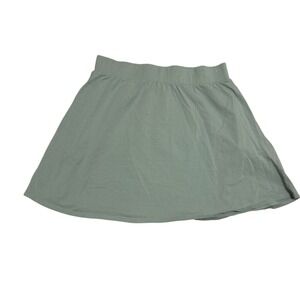 PACT Skirt Womens Large Green Saylor Mini Organic Cotton Pull On Pockets